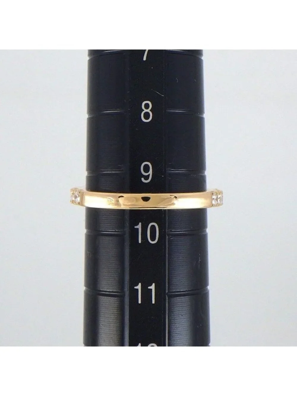 Hermes Ring Fitness Toggle Motif Half Circle Points Diamond PG